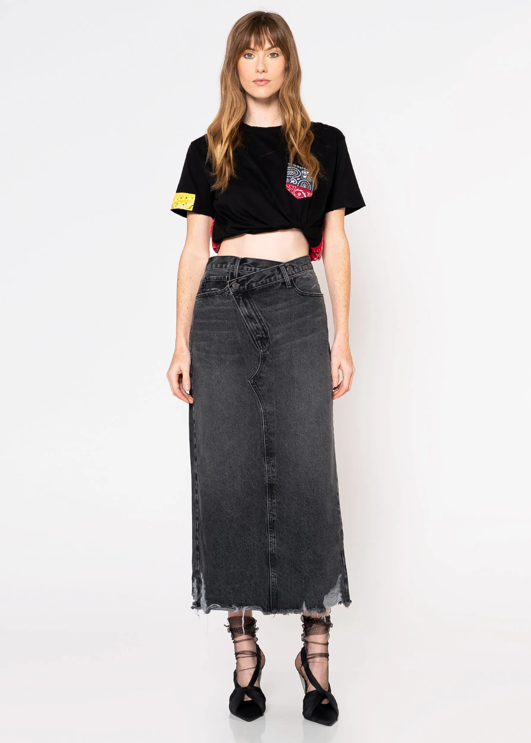 Jackie Cross Over Maxi Skirt