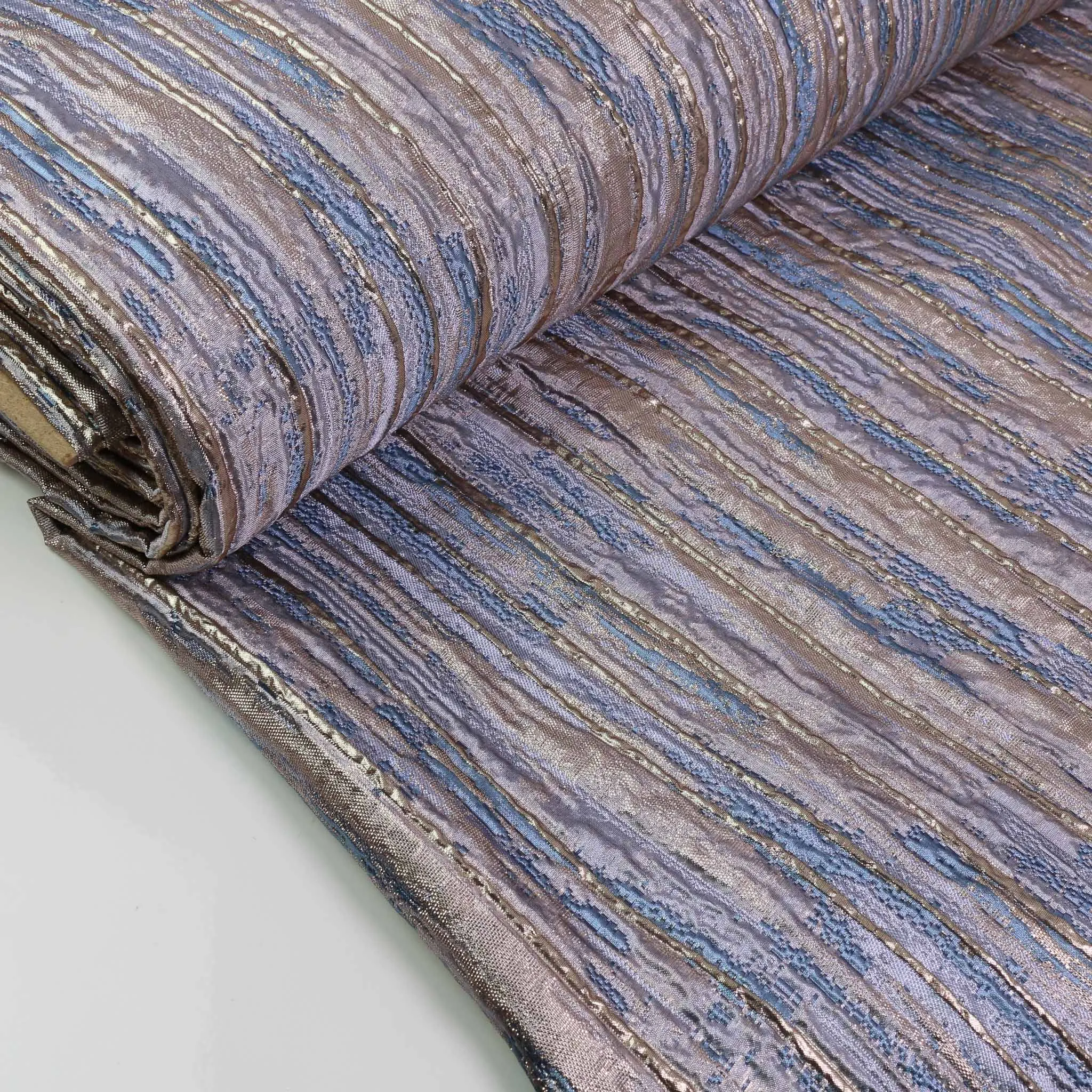 Jacquard Fabric - Pale pink, Pale blue