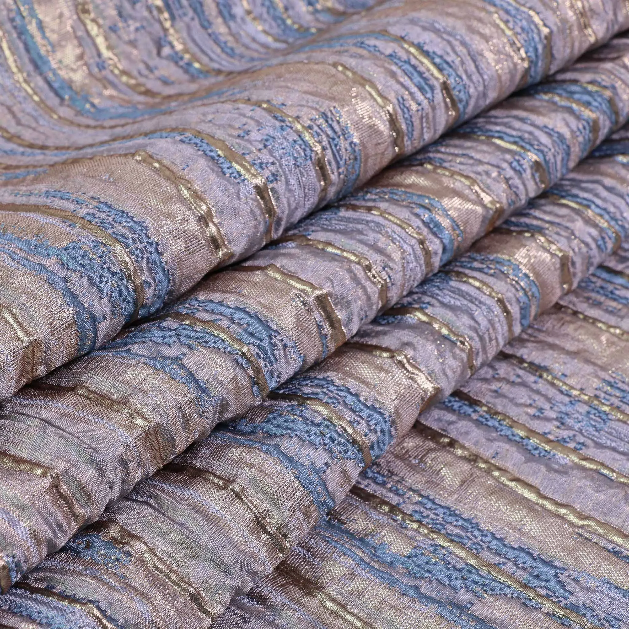 Jacquard Fabric - Pale pink, Pale blue