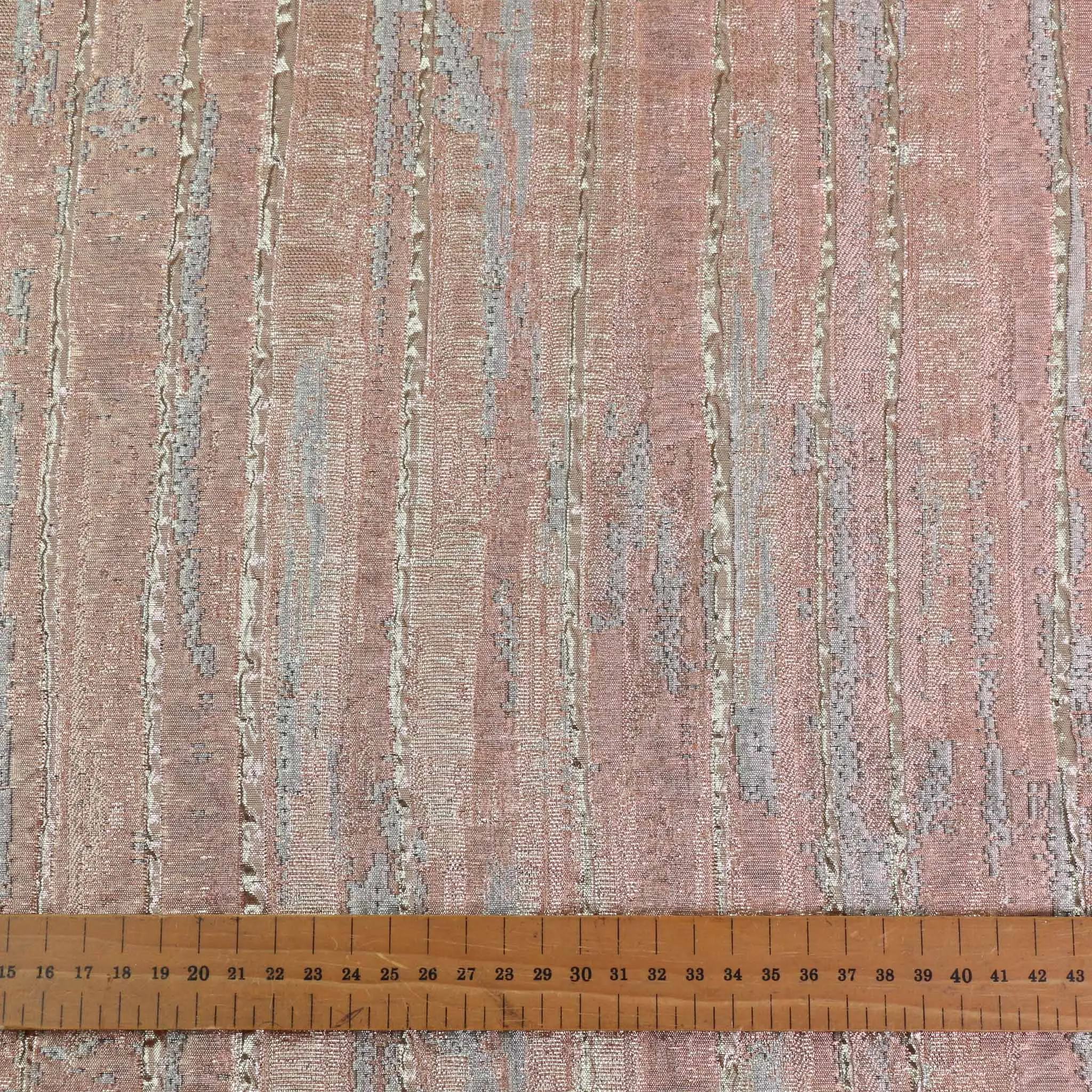 Jacquard Fabric - Pale pink, Pale blue