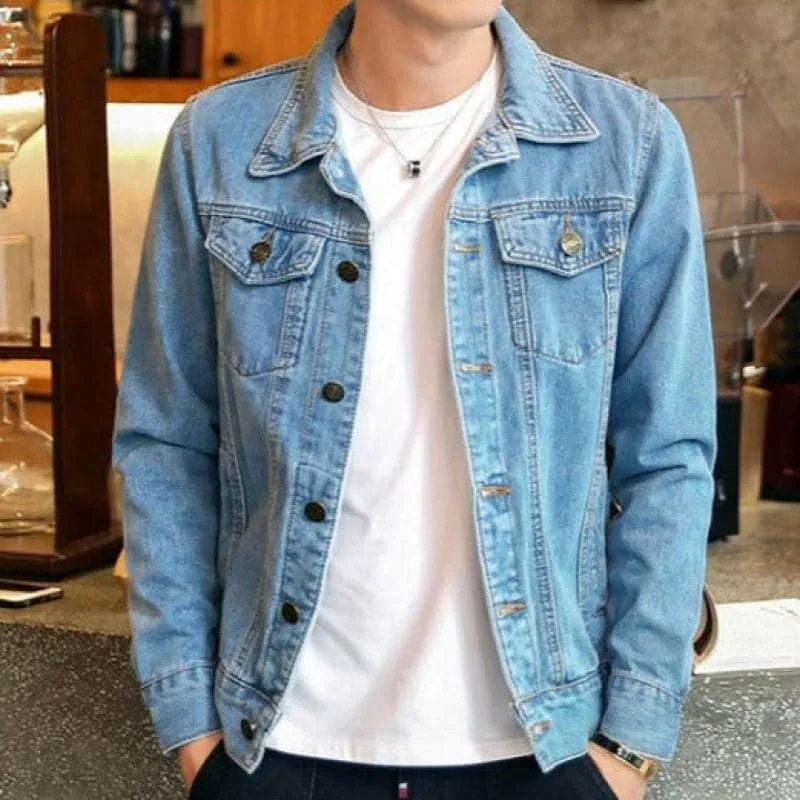 Jaqueta Masculina Jeans Elegant Slim