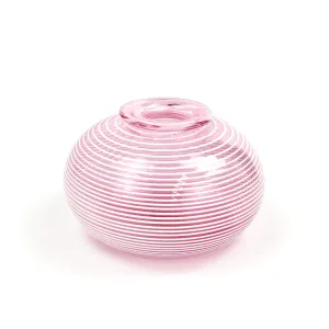 Jarrod Futscher Fuchsia Threaded Glass Bud Vase