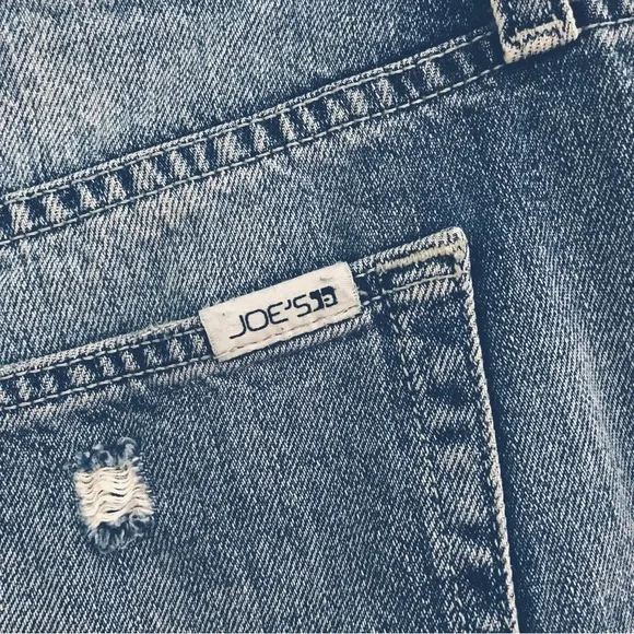 JOE’S JEANS High Rise Button Fly Distressed Jean Shorts