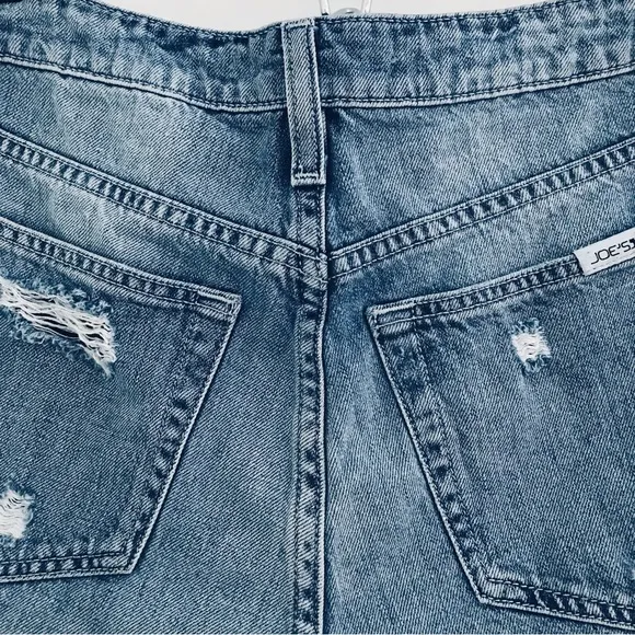 JOE’S JEANS High Rise Button Fly Distressed Jean Shorts
