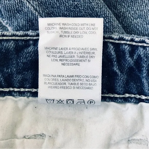 JOE’S JEANS High Rise Button Fly Distressed Jean Shorts