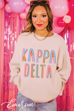Kappa Delta Artsy Crewneck