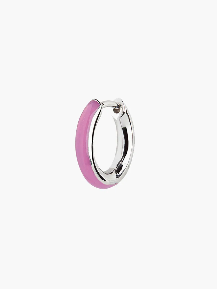 Kate Huggie Earring - Silver Lilac