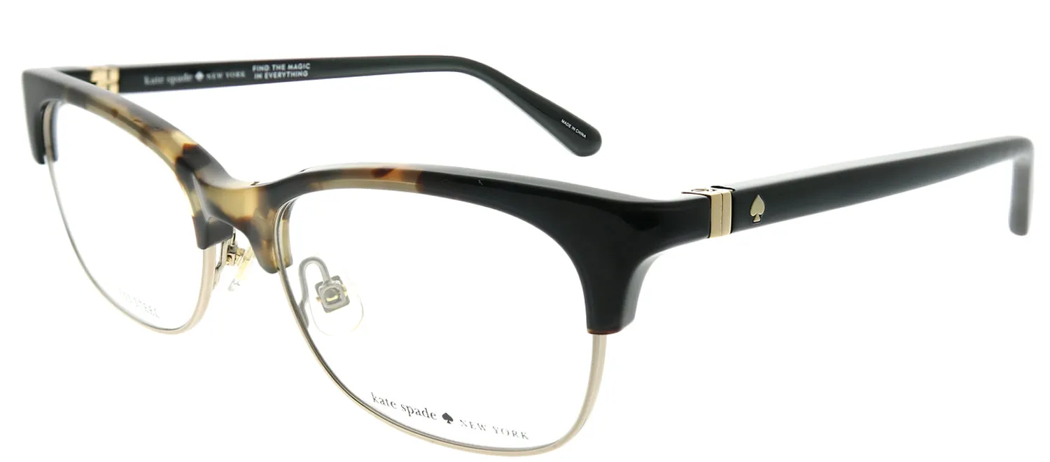 Kate Spade KS Adali 086 Rectangle Plastic Tortoise/ Havana Eyeglasses with Demo Lens