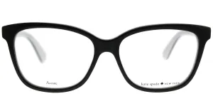 Kate Spade KS Jorja 9HT Square Plastic Black Eyeglasses with Demo Lens