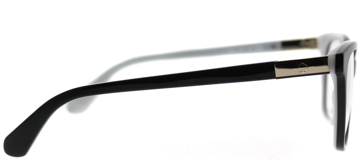 Kate Spade KS Jorja 9HT Square Plastic Black Eyeglasses with Demo Lens