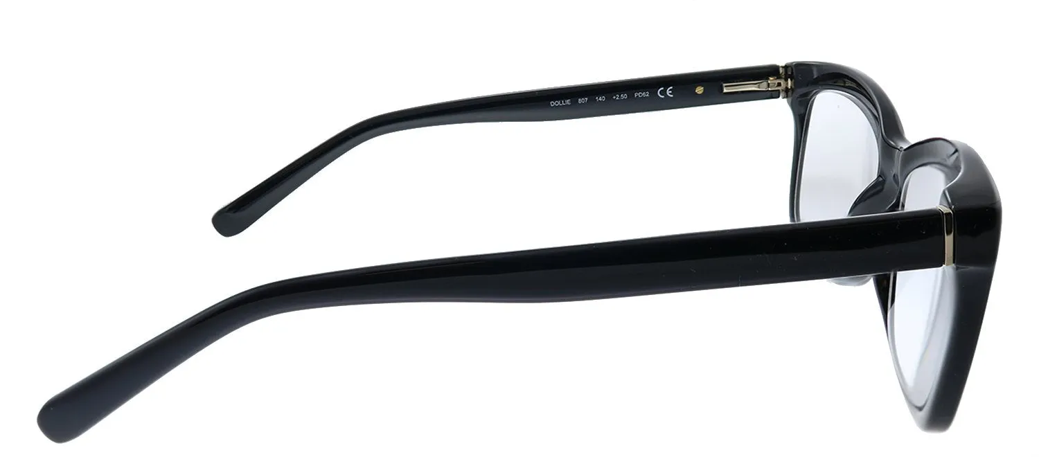 Kate Spade New York KS DOLLIE 807 Oval Plastic Black Readers