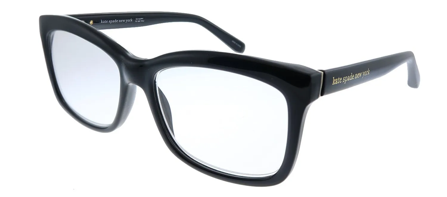 Kate Spade New York KS DOLLIE 807 Oval Plastic Black Readers