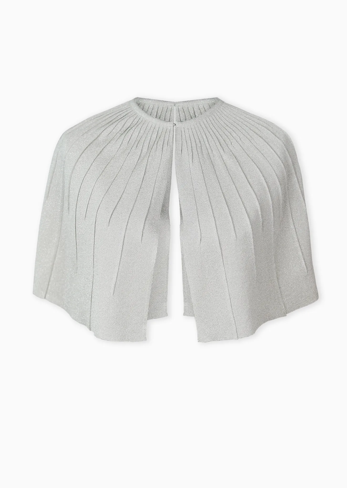 Kimberlee - Elegant Shimmering Pleat Cape