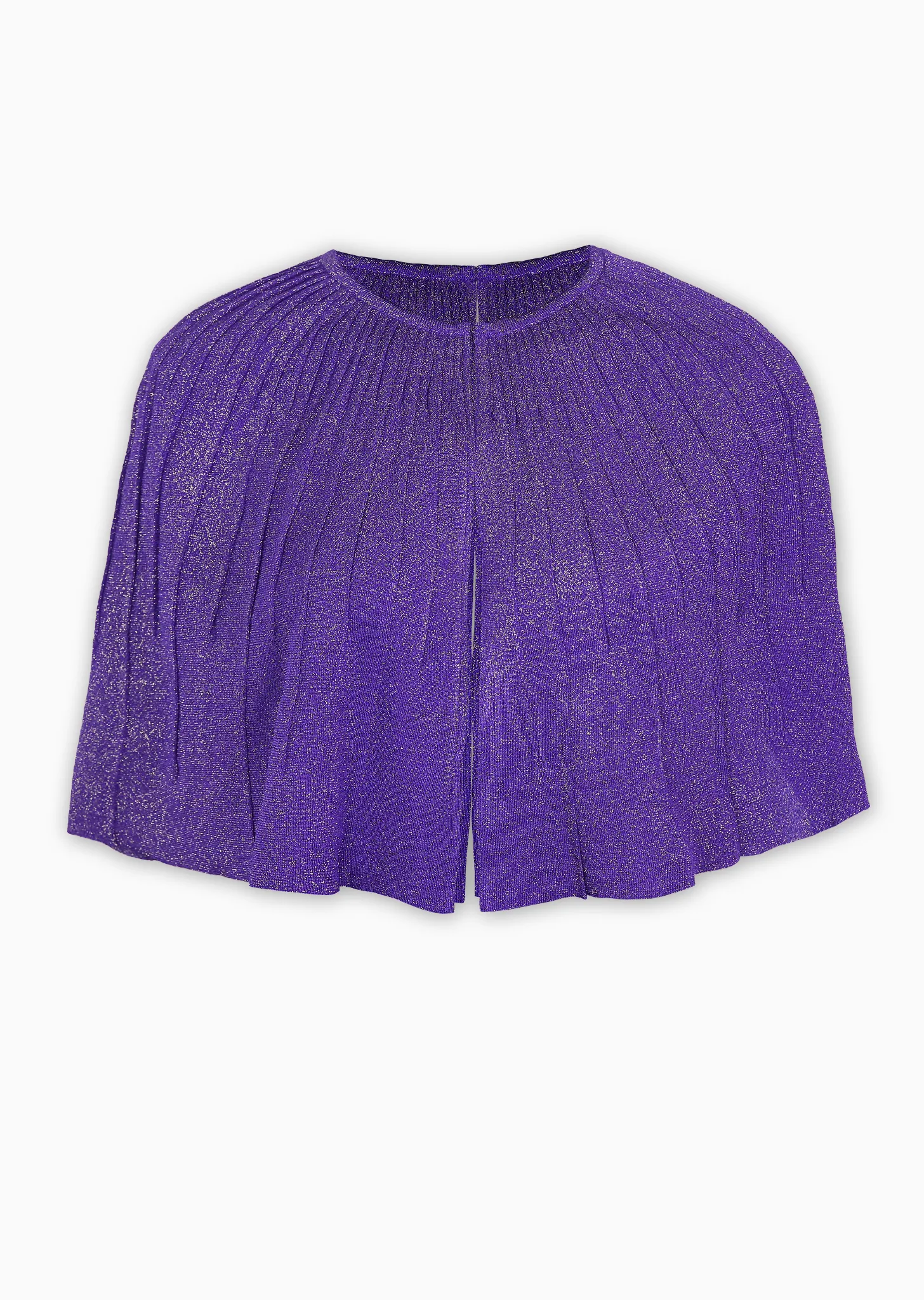 Kimberlee - Elegant Shimmering Pleat Cape