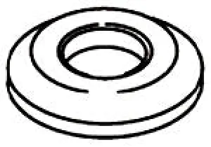 KOHLER K-77325-BRZ Escutcheon, Threaded