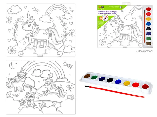 Krafty Kids Kit: 'DIY' Lil' Artist Watercolor Painting Set 2Asst/Pk