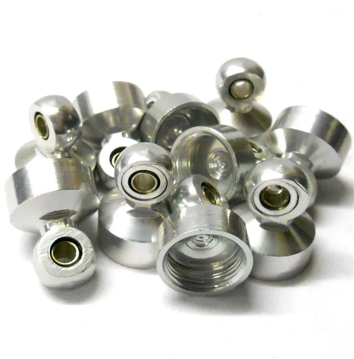L6112 1/8 Scale Shock Absorber Damper Top Cap Seal Holder x 10 Silver
