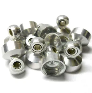 L6112 1/8 Scale Shock Absorber Damper Top Cap Seal Holder x 10 Silver
