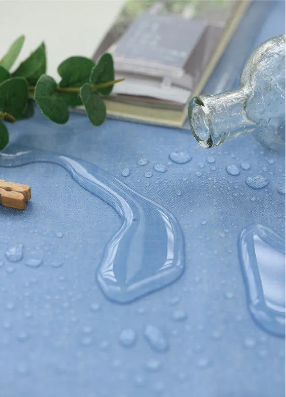Laminated Cotton Fabric - Blue - By the Yard 47983