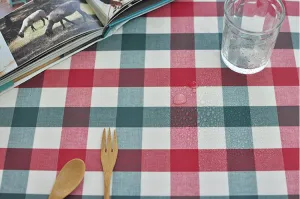 Laminated Cotton Fabric - Holiday Plaid - By the Yard 84664