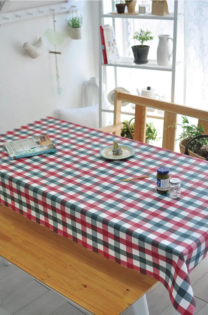 Laminated Cotton Fabric - Holiday Plaid - By the Yard 84664