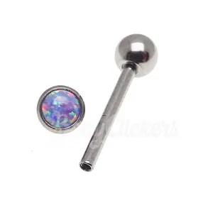 Lavender 5mm Opal Tongue Piercing 14g