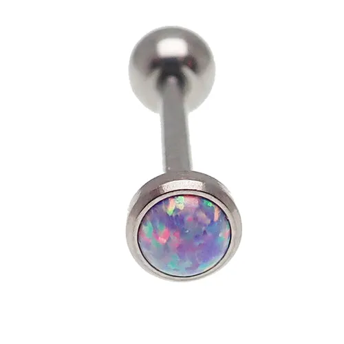Lavender 5mm Opal Tongue Piercing 14g