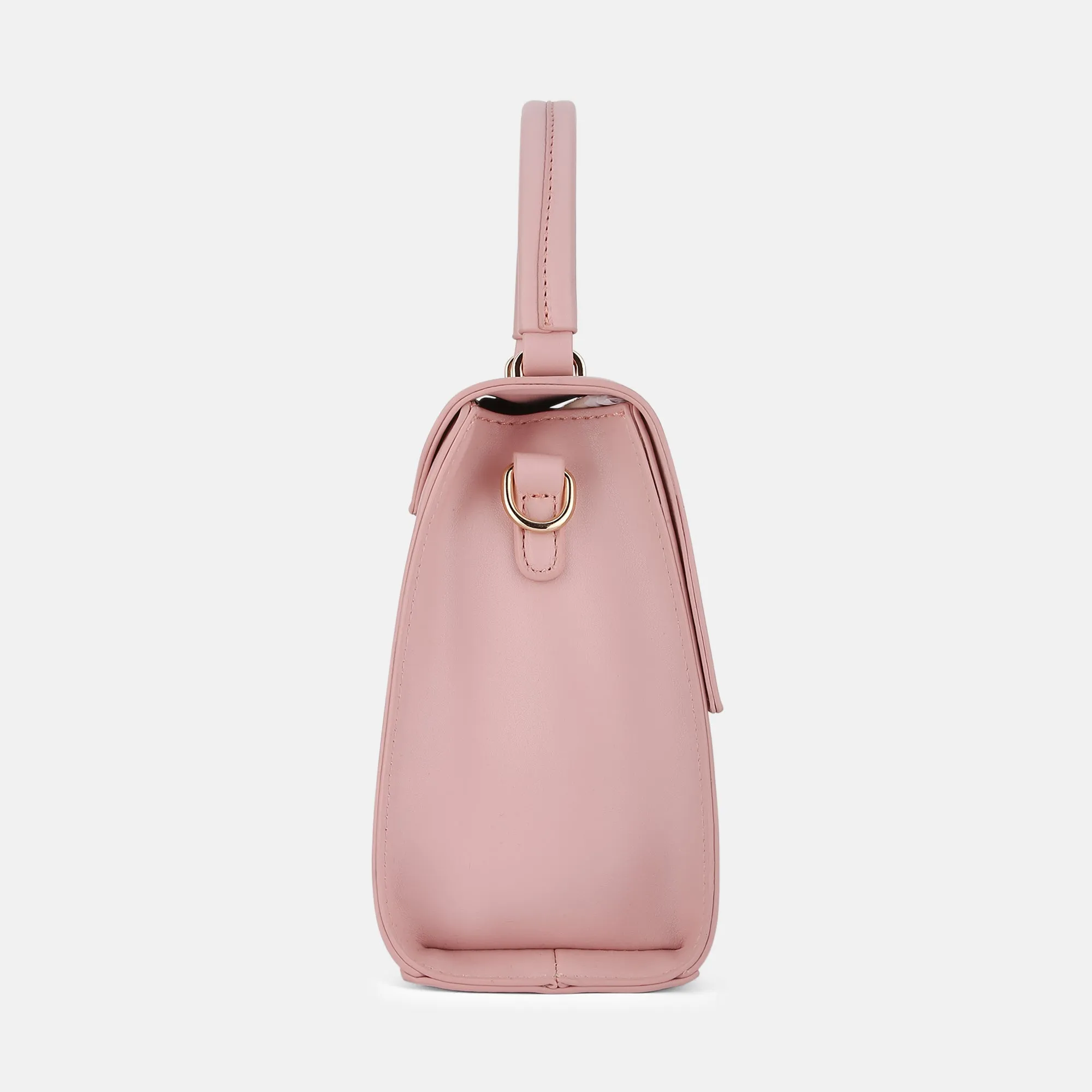Lavie Luxe Merci Pink Small Women's Flap Satchel