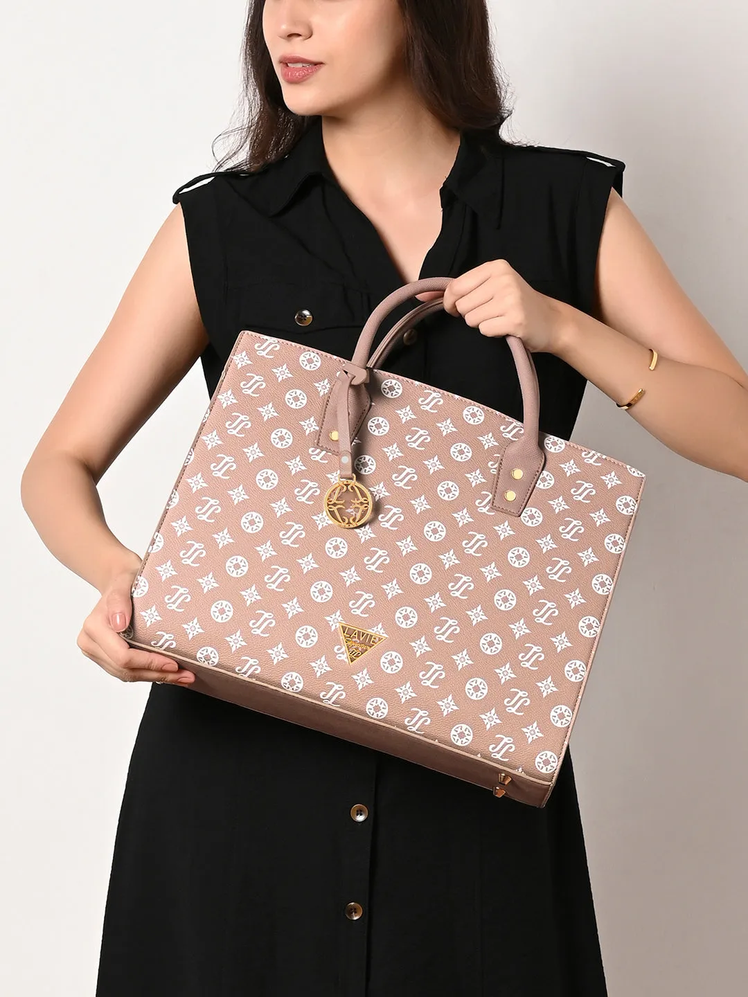 Lavie Signature Brooklyn Choco Large Woman's Satchel