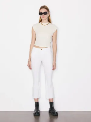 le crop mini boot - blanc