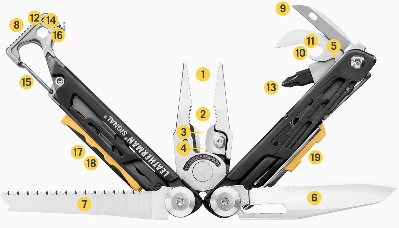 Leatherman multitool SIGNAL - Silver/Black