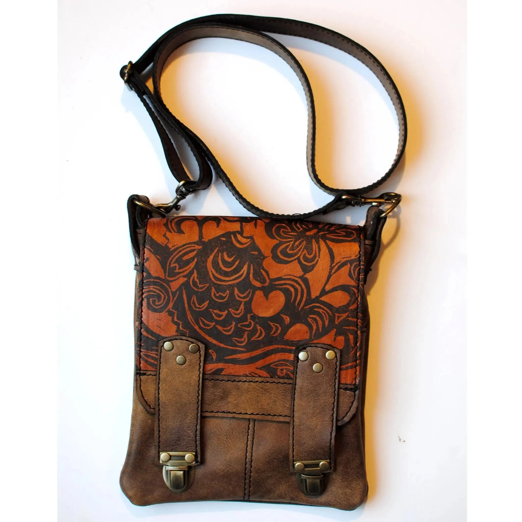 Leeds Handbag in Koi Print by Christina Hankins