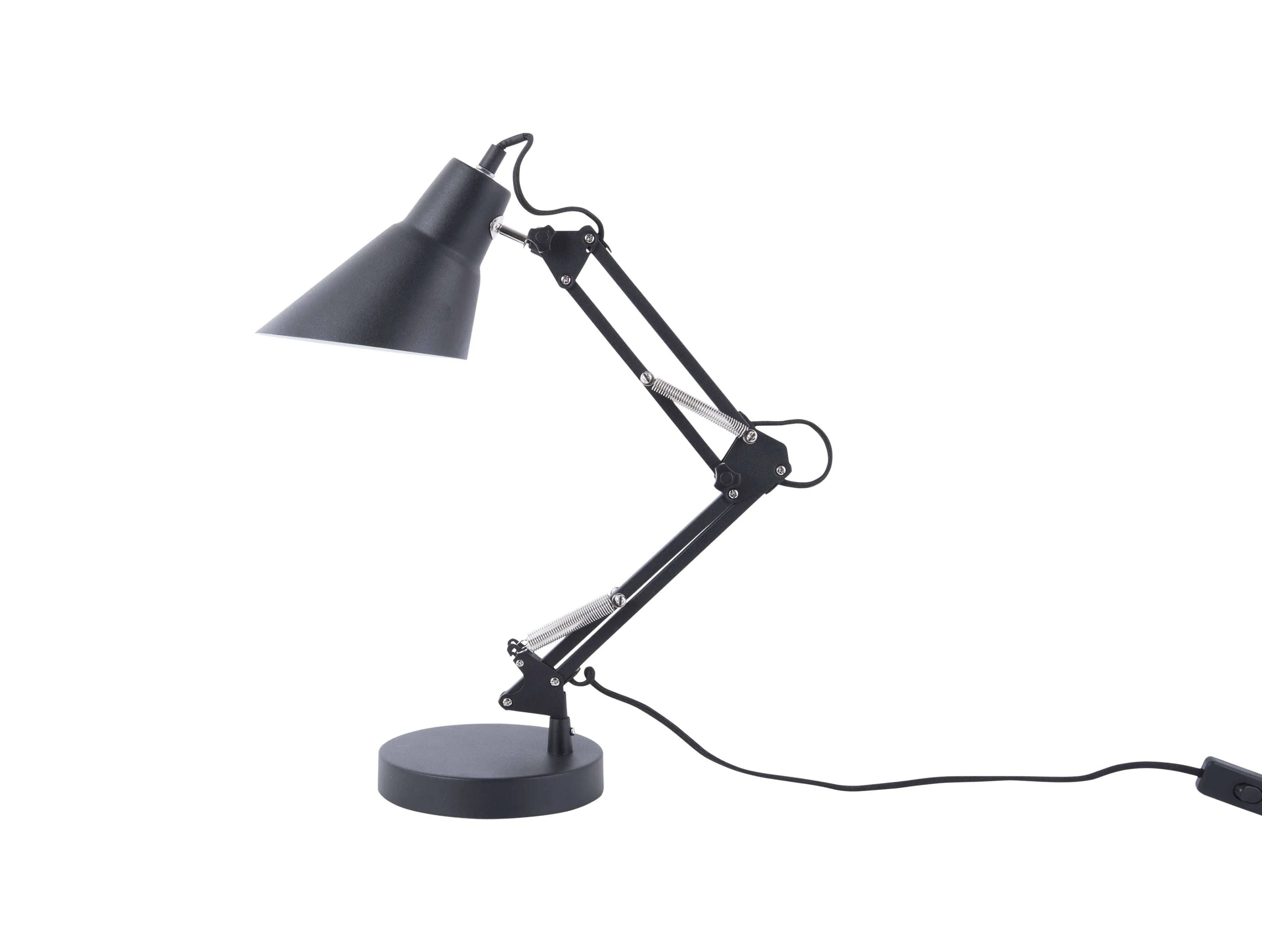 Leitmotiv Bordlampe i industrielt design - trendy sort