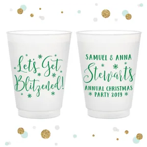 Let's Get Blitzened - Family Party - 12oz or 16oz Frosted Unbreakable Plastic Cup #15