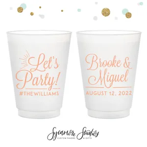 Let's Party - 12oz or 16oz Frosted Unbreakable Plastic Cup #150