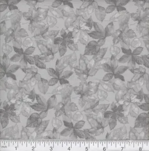Light Gray Leaf Fabric, Item No. 22278