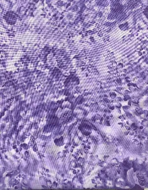 Light Purple Floral Fabric, Lilac Fabric, Item No. 22294