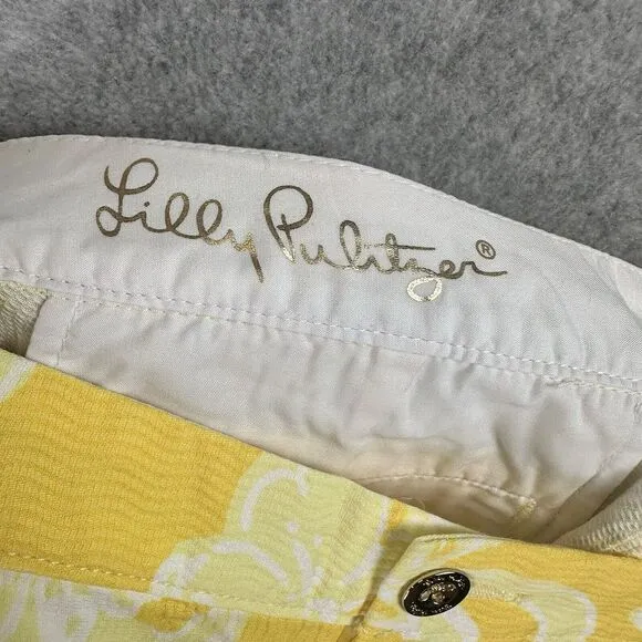 Lilly Pulitzer Callahan Shorts Size 0 Dandelion Yellow Banana Daiquiri  NEW‎ $68