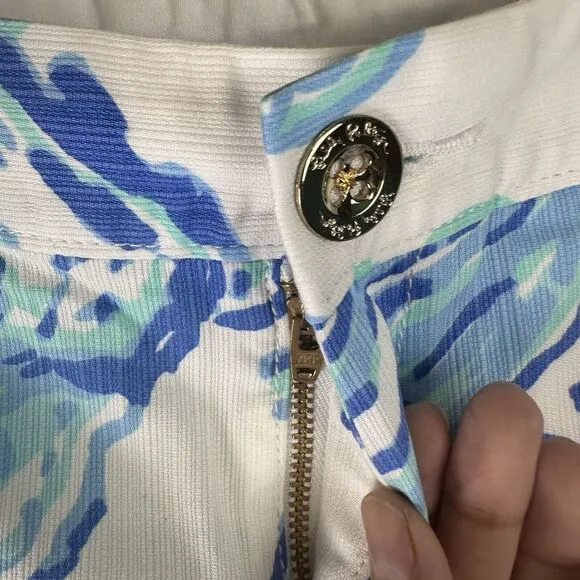 Lilly Pulitzer Callahan Shorts‎ Size 0 Resort White Barefoot Princess Beach NEW