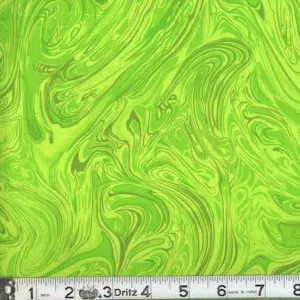 Lime Green Swirl Fabric, Item No. 21011
