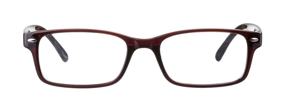 Loris Men's Unbreakable Bendable Rectangular TR90 Eyeglasses, M-303