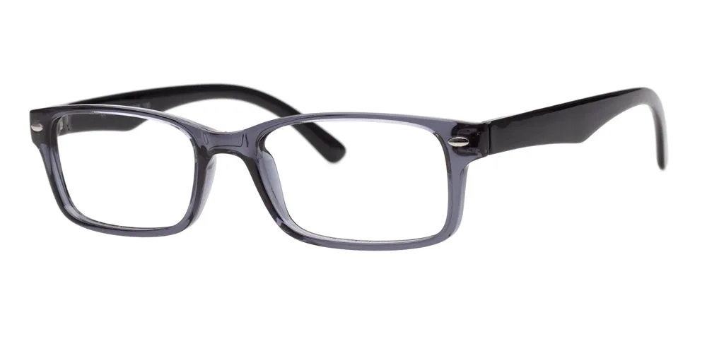 Loris Men's Unbreakable Bendable Rectangular TR90 Eyeglasses, M-303