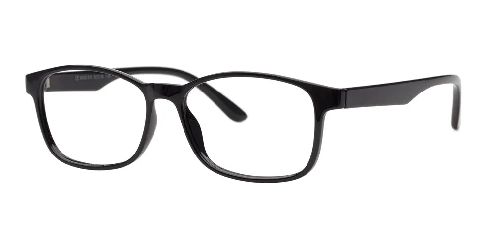Loris Men's Unbreakable Bendable Rectangular TR90 Eyeglasses, M-312