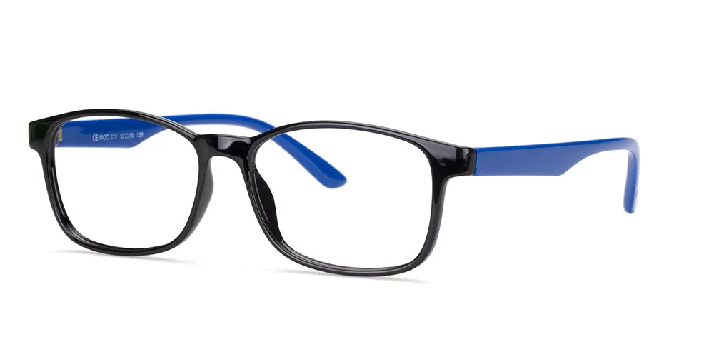 Loris Men's Unbreakable Bendable Rectangular TR90 Eyeglasses, M-312