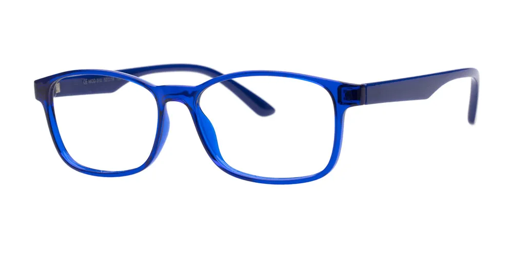 Loris Men's Unbreakable Bendable Rectangular TR90 Eyeglasses, M-312