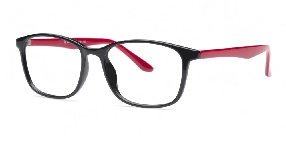 Loris Men's Unbreakable Bendable Rectangular TR90 Eyeglasses, M-315