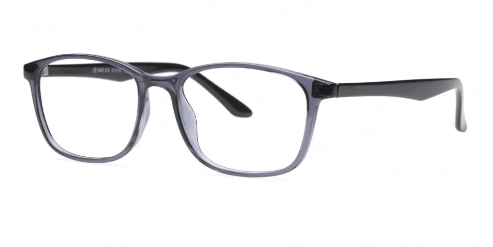 Loris Men's Unbreakable Bendable Rectangular TR90 Eyeglasses, M-315