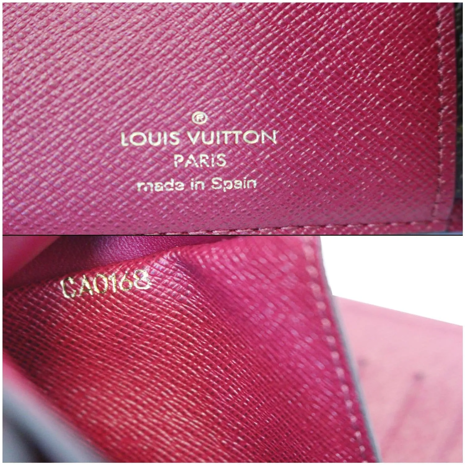 LOUIS VUITTON Ariane Monogram Canvas Wallet Brown/Fuchsia