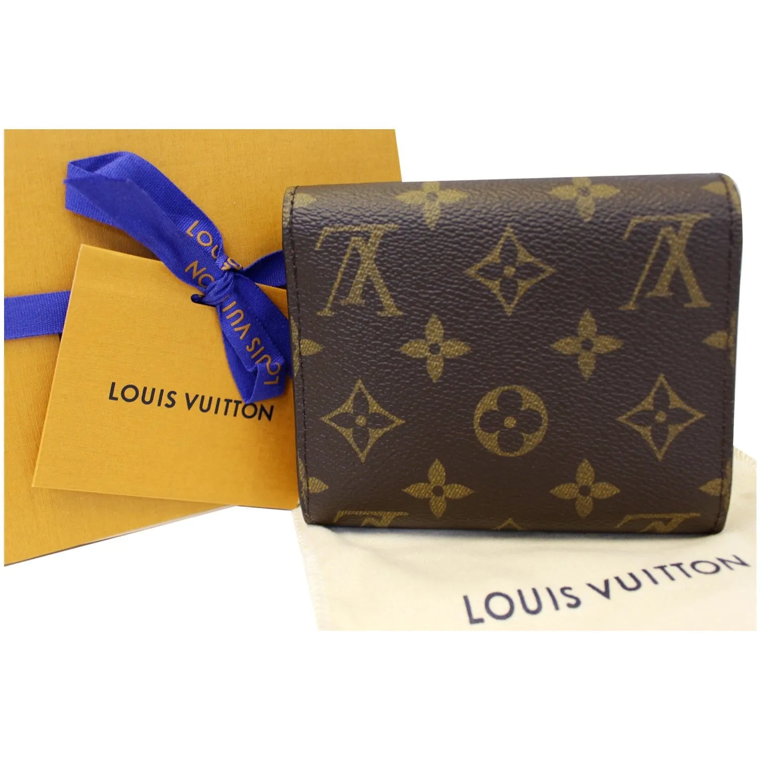 LOUIS VUITTON Ariane Monogram Canvas Wallet Brown/Fuchsia