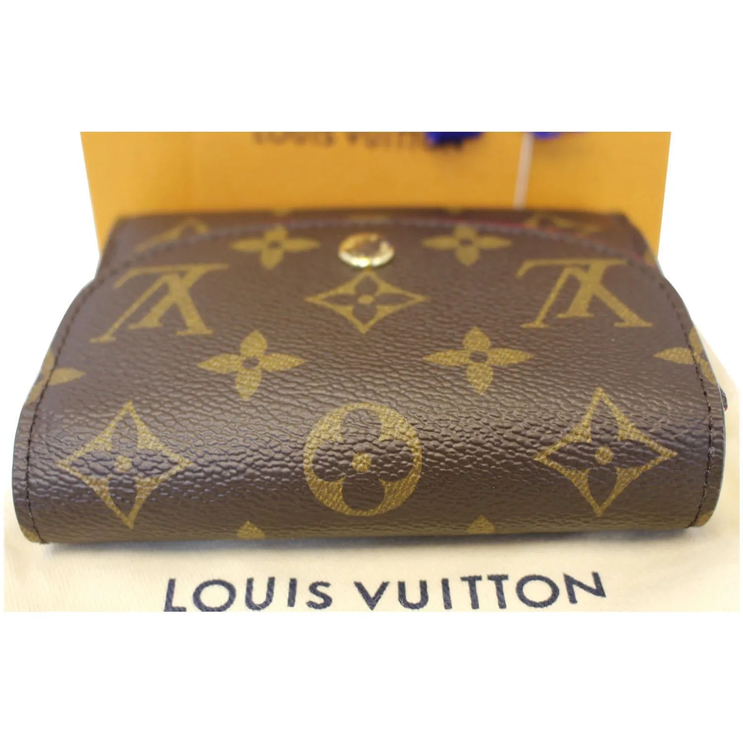 LOUIS VUITTON Ariane Monogram Canvas Wallet Brown/Fuchsia